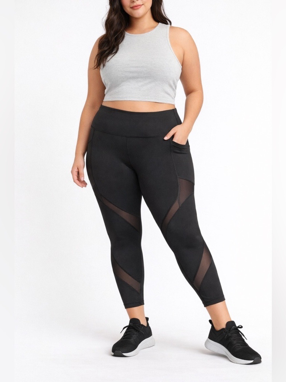 Members Mark black soot ankle compression leggings Woman’s size XXL